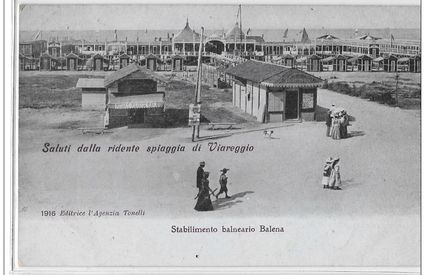 Viareggio Bagni Balena (postcard)