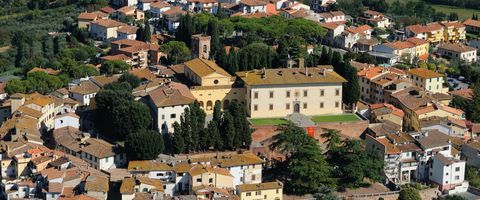 centro storico Cerreto Guidi dall'alto